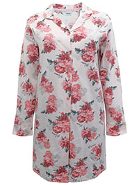 Disney LIGHT-PINK Pure Cotton Floral Minnie Mouse Silhouette Nightshirt - Size 8 to 20