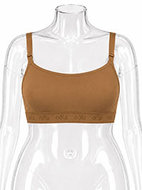 Plus Size Mocha Ultra Smooth Hidden Wire Minimising Bralette - Size 38 to 46 (D to G Cups)