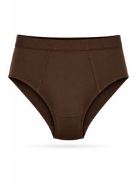 CHOCOLATE Microfibre Light Control High Waist Brief - Size 14/16 to 26/28