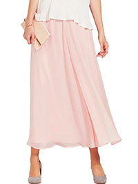 BLUSH-PINK Floaty Georgette Maxi Skirt - Plus Size 16 to 28 BLUSH-PINK Floaty Georgette Maxi Skirt - Plus Size 16 to 28