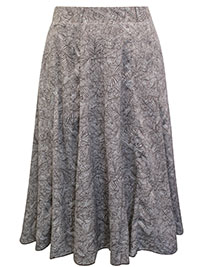 MOCHA Leaf Print Pull On Skirt - Size 14 (XL) MOCHA Leaf Print Pull On Skirt - Size 14 (XL)