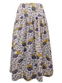 WS YELLOW Ava Cotton Midi Skirt - Size 10 to 12