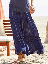 NAVY Metallic Tiered Tassel Tie Crinkle Maxi Skirt - Plus Size 14 to 24 NAVY Metallic Tiered Tassel Tie Crinkle Maxi Skirt - Plus Size 14 to 24