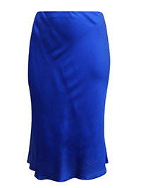 COBALT Satin Midi Skirt - Size 10 to 32