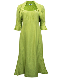 LIME Shantung Dress & Bolero Set - Plus Size 12 to 22