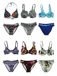 ASSORTED Printed Bikini Sets - Size 10