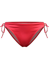 PINK Tie Side Bikini Bottoms - Plus Size 16 to 18