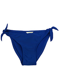 BLUE Tie Side Bikini Bottoms - Size 10