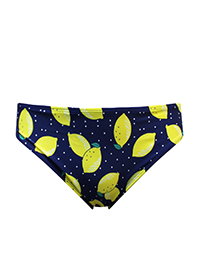 NAVY Lemon Print Low Rise Bikini Bottoms - Plus Size 14 to 20