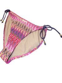 MSN Accesorize PINK Crochet Knit Tie Side Bikini Bottoms - Size 10 to 18