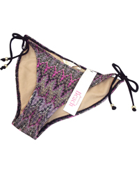 MSN Accesorize PURPLE Crochet Knit Tie Side Bikini Bottoms - Size 6 to 18