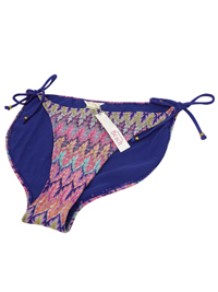 MSN Accesorize PURPLE Crochet Knit Tie Side Bikini Bottoms - Size 6 to 18