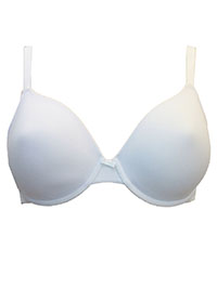 WHITE Padded Plunge T-Shirt Bra - Size 40 (C cup)