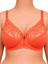 MANDARIN Wild Blooms Wired Full Cup Bra - Size 32 (G-GG)