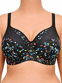 BLACK High Impact Underwired Sports Bra - Size 40 (A cup)