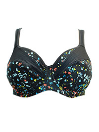 BLACK High Impact Underwired Sports Bra - Size 40 (A cup)