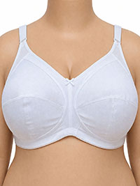 IRREGULAR - WHITE Total Support Non-Wired Full Cup Bra - Size 34 to 40 (B-C-D-DD)