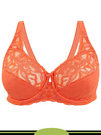 MANDARIN Wild Blooms Wired Full Cup Bra - Size 32 (G-GG)
