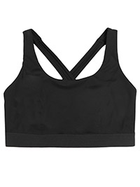 BLACK Medium Impact Sports Bra - Size 8