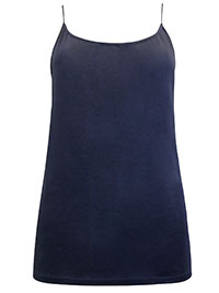 NAVY Cotton Rich Slim Fit Cami Top - Size 6 to 24