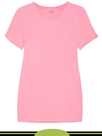 PINK Cotton Rich Fitted T-Shirt - Size 6 to 10