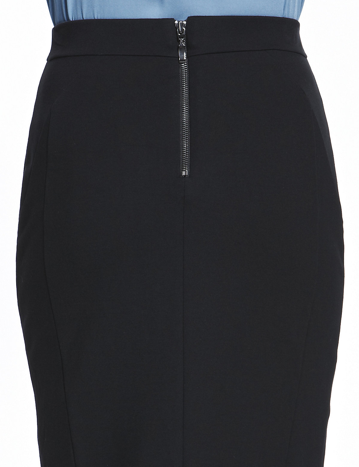 Marks and Spencer - - M&5 BLACK Seam Detail Knee Length Pencil Skirt ...
