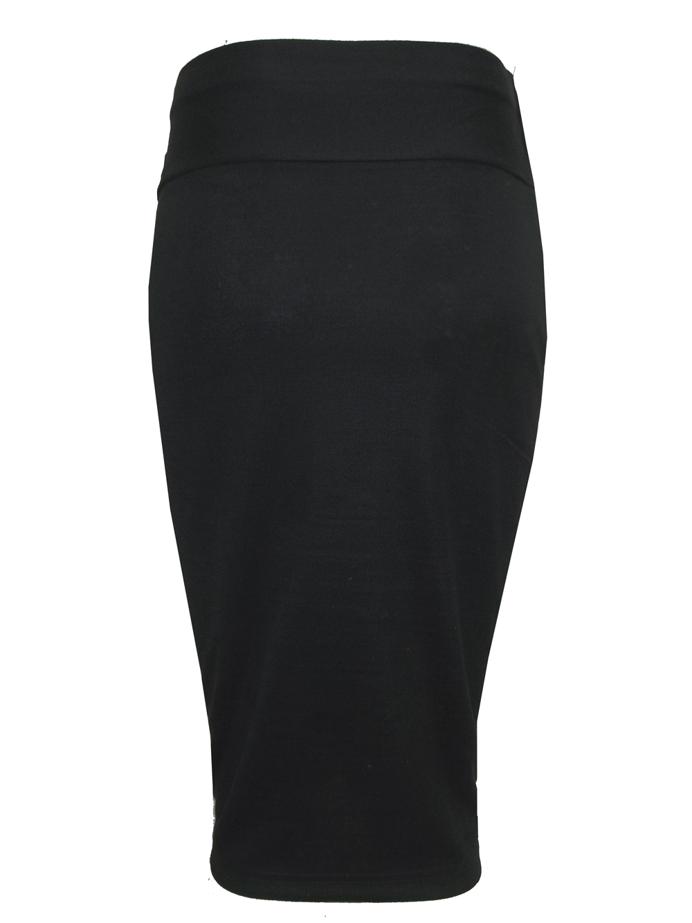 Marks and Spencer - - M&5 BLACK Wide Waistband Midi Skirt - Size 8 to 14