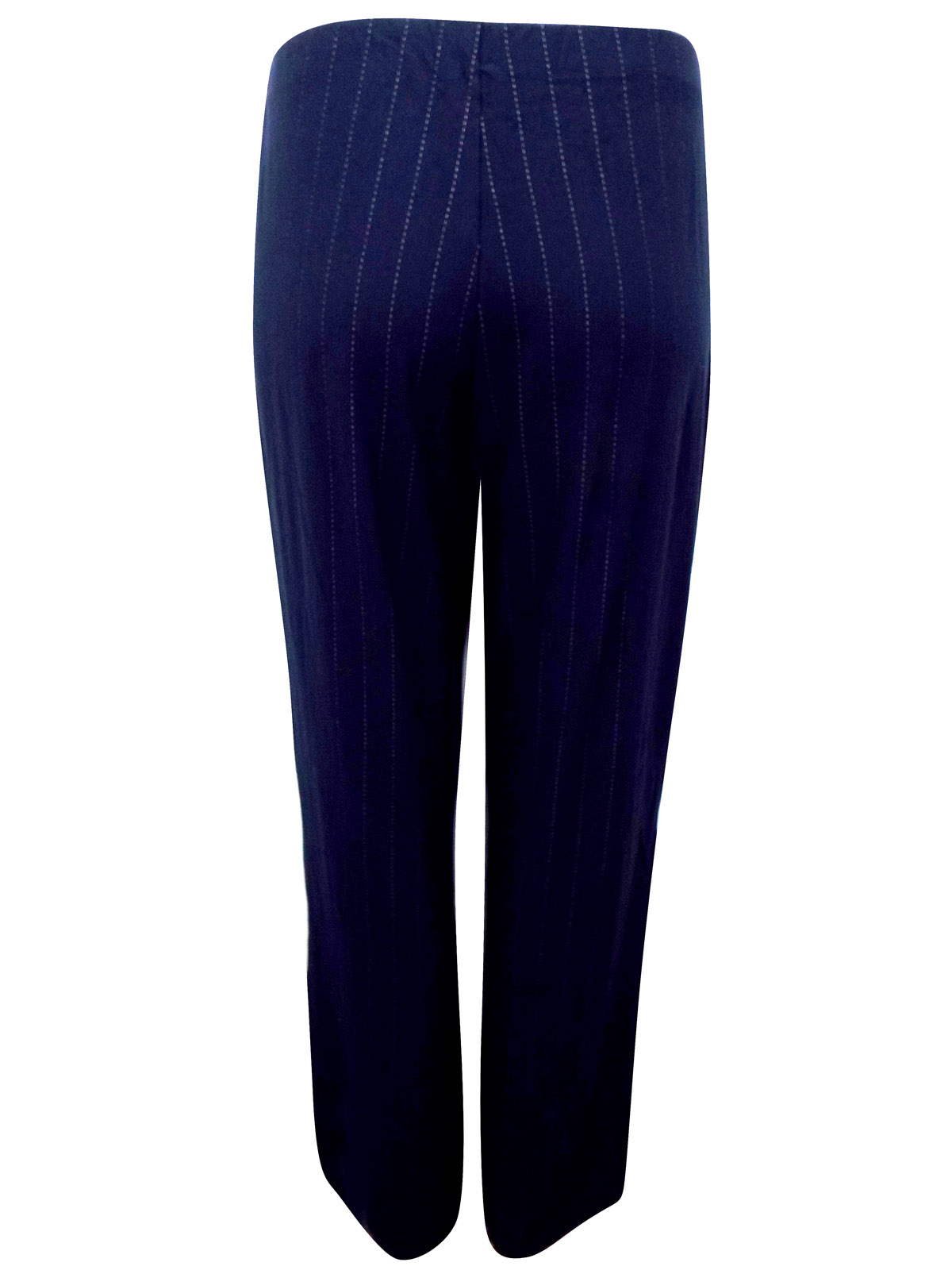 Marks and Spencer - - M&5 NAVY Wide Leg Pinstriped Trousers - Size 12 to 18