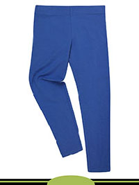 BLUE Older Girls Cotton Rich Stretch Leggings - Age 6/7Y to 9/10Y BLUE Older Girls Cotton Rich Stretch Leggings - Age 6/7Y to 9/10Y