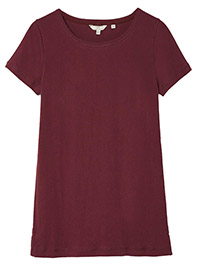 FF DEEP-BERRY Pure Cotton Maple T-Shirt - Size 6 to 14
