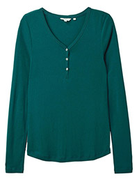 FF TEAL Maple Henley T-Shirt - Size 8 to 18