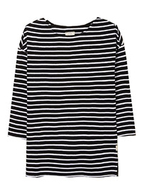 BLACK Lucille Stripe Top - Size 8 to 16