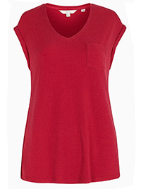 CRANBERRY Avebury Ribbed T-Shirt - Size 8 to 12