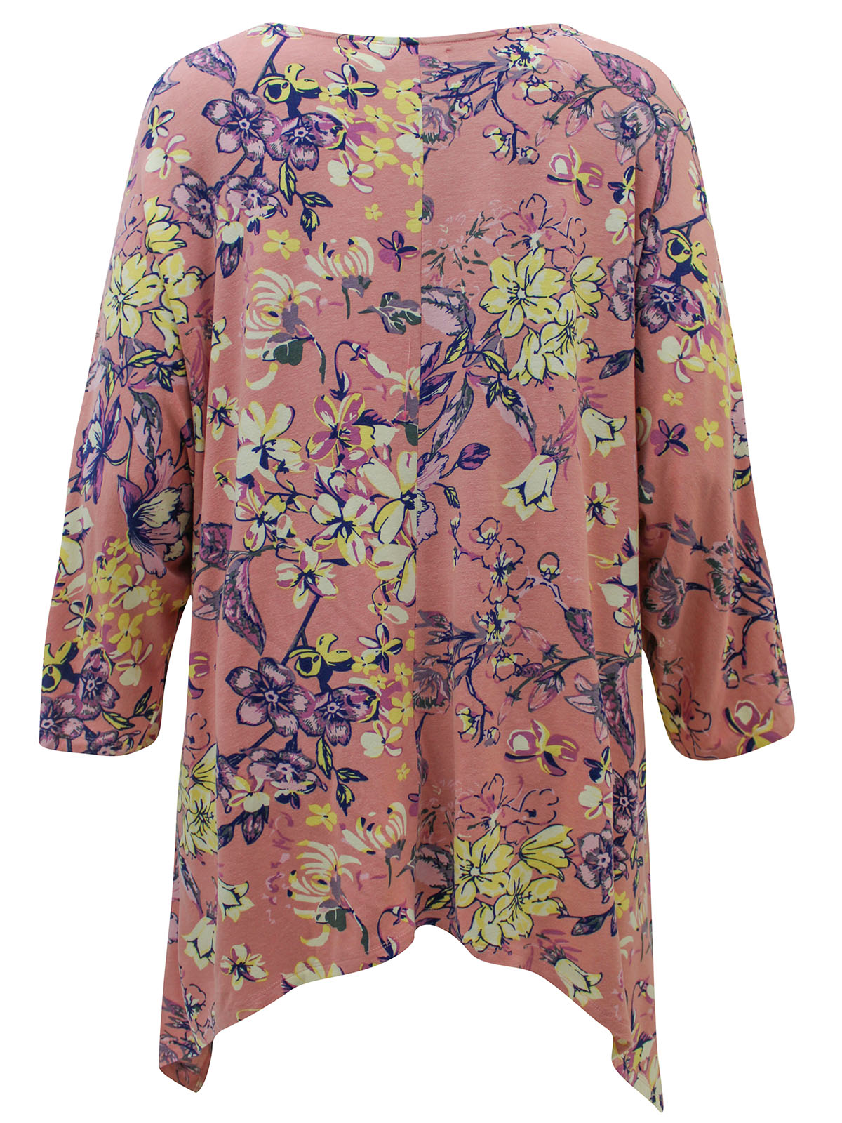 BPC - - BPC Collection ROSE Floral Print Hanky Hem Top - Plus Size 22/ ...
