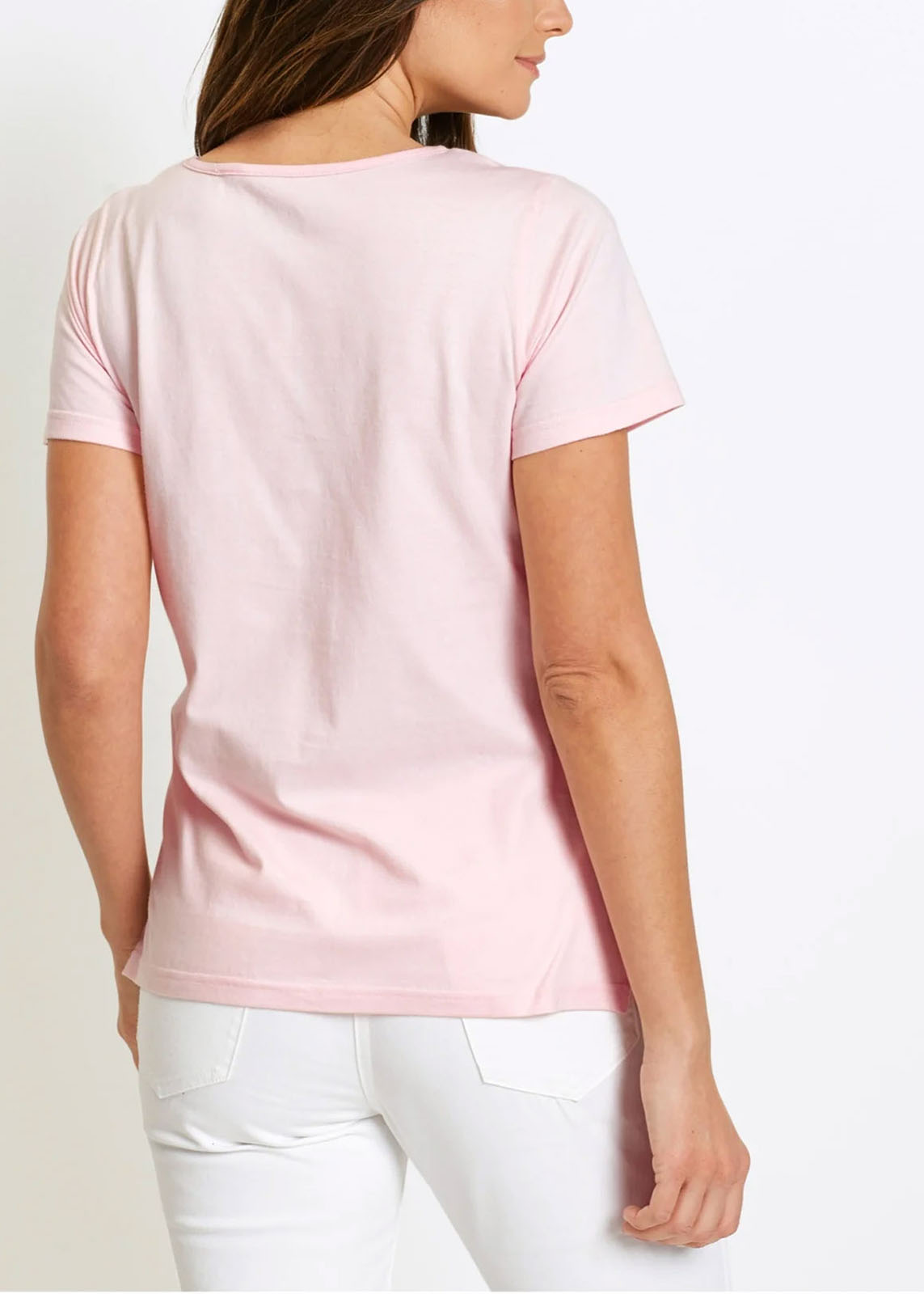 One Heart Blush Pink Cotton Tee