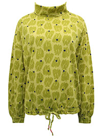 WS GREEN Tie Hem Jersey Top - Size 12