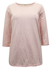 WS PEACH Pure Cotton 3/4 Sleeve Top - Size 8 to 12