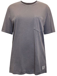 GREY Pure Cotton Renew Pocket Detail T-Shirt - Size 8 to 20/22 (XS to XXL)
