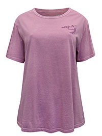 LILAC Pure Cotton 'Nimbus' Back Printed Top - Size 8 to 20/22 (S to XXL)
