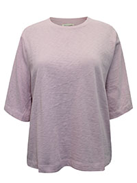 MoP LIGHT-PINK Pure Cotton Half Sleeve Boxy Top - Size 10 to 12 (S to M) MoP LIGHT-PINK Pure Cotton Half Sleeve Boxy Top - Size 10 to 12 (S to M)
