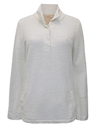 FF IVORY Newbury Half Neck Jumper - Size 8/10 to 12/14 (S to M)