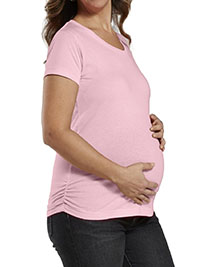 PINK Pure Cotton Fine Jersey Maternity T-Shirt - Plus Size 18/20 (2XL)