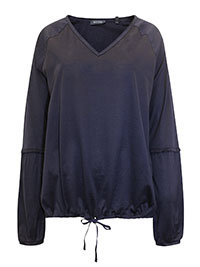 NAVY Pure Cotton Ruffle Trim Bubble Hem Top - Size 8 to 16 (XS to XL)