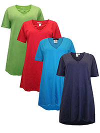 ULLAP ASSORTED Pure Cotton Tunic Tops - Plus Size 16/18