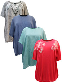 ULLAP ASSORTED Pure Cotton Tunic Tops - Plus Size 24/26 to 36/38