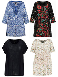 ASSORTED Tunics - Plus Size 32/34 to 40/42