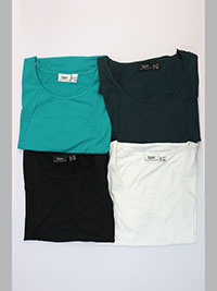 ASSORTED Plain Cotton Jersey T-shirts Tops - Size 10/12 to 22/24
