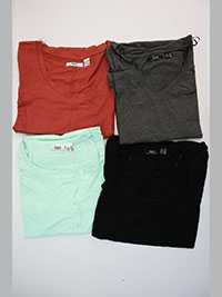 ASSORTED Plain Cotton Jersey Tops - Size 18/20 to 30/32