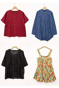 GS Assorted Cotton Tops and Tunics - Size 12/14 to 20