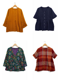 GS Assorted Plain and Printed Cotton Tops - Size 12/14 to 16/18